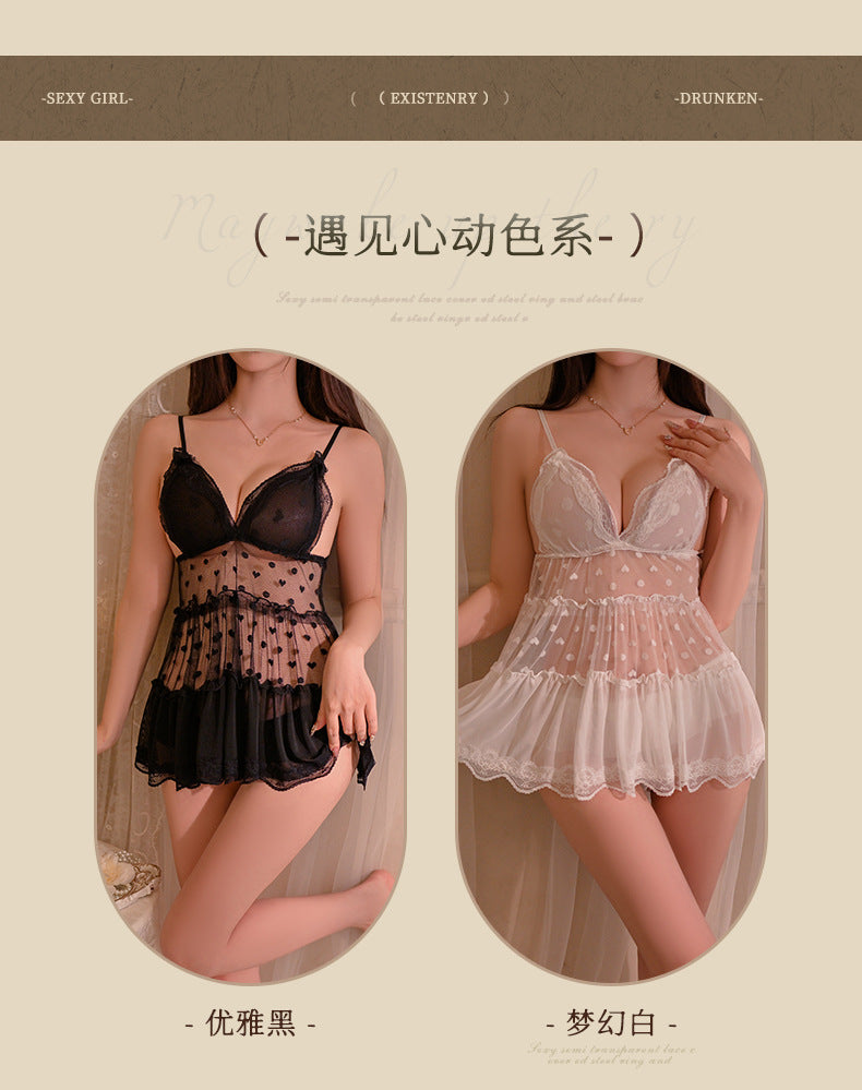 Sheer Lace Babydoll Nightie