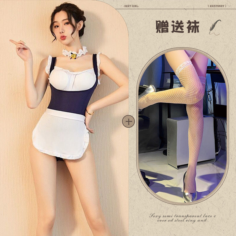 Maid Backless Jumpsuit