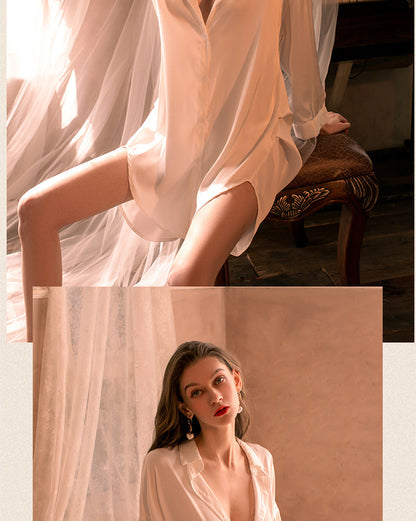 Silk Robe na istilo ng kasintahan 