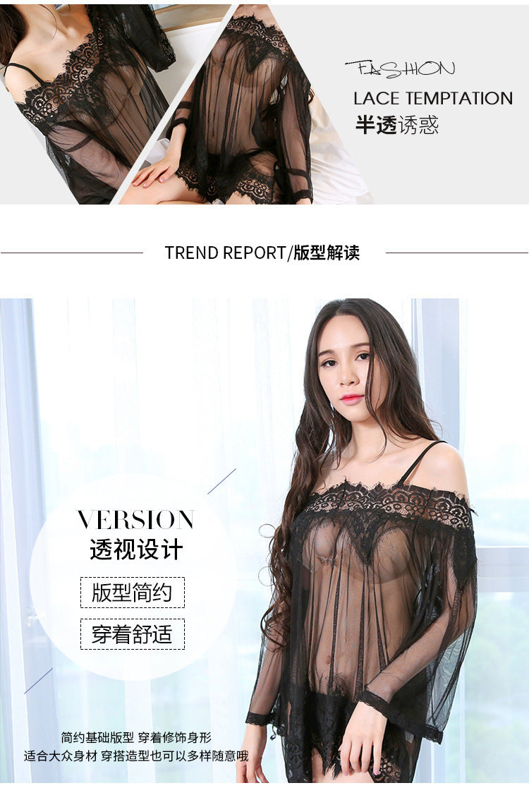 Sheer Off-shoulder Set