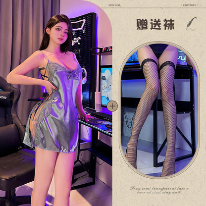 Silk Slit Nightdress