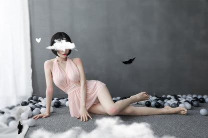 Sheer Backless Nightdress