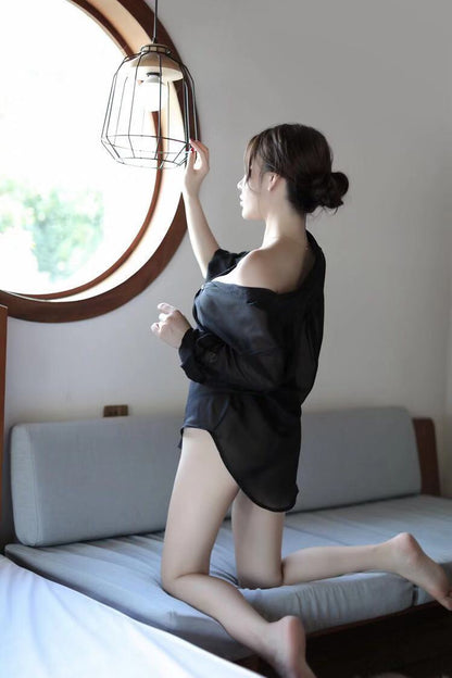 Sheer White Shirt Dress