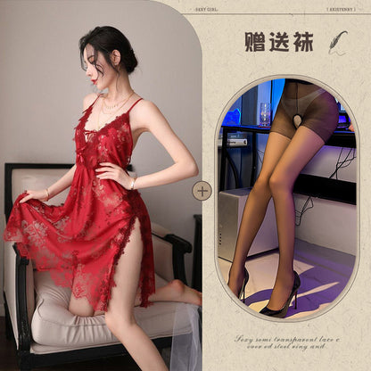 Silk Slit Nightdress