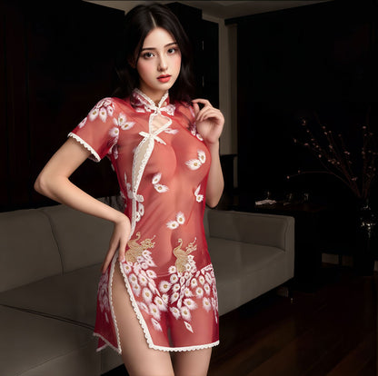 Embroidered Qipao Set