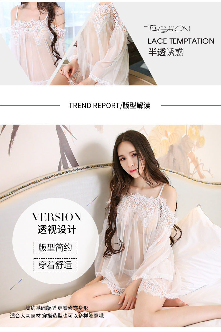 Sheer Off-shoulder Set